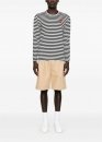 Comme des Garcons Play Striped Red Heart Longsleeve Unisex