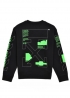 Чорний топ OFF-WHITE Arch Shapes Incompiuto Black/Brilliant Green Top Unisex - SO1118