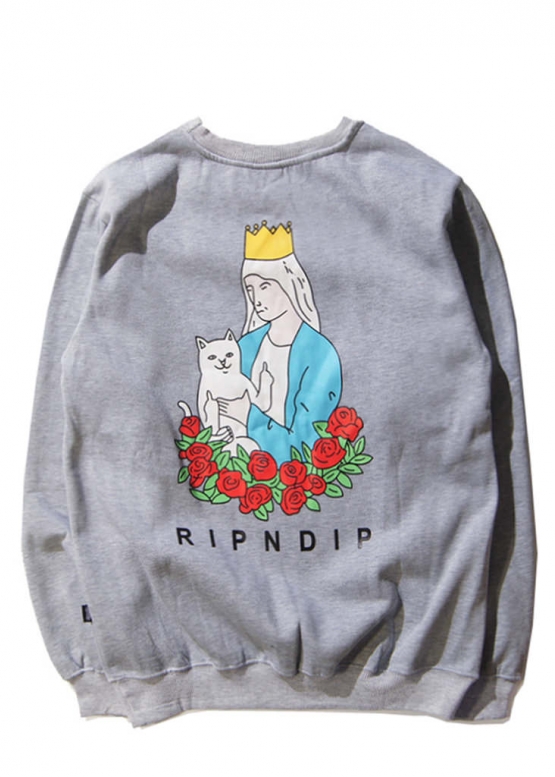 Rip n Dip Grey Sweater Unisex
