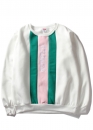Білий світшот Supreme Vertical Logo Panel Crewneck Color White Sweatshirt Unisex
