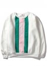 Supreme Vertical Logo Panel Crewneck Color White Sweatshirt Unisex Supreme Vertical Logo Panel Crewneck Color White Sweatshirt Unisex