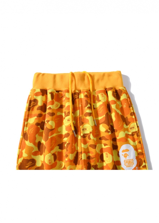 Bape Aape by A BATHING APE x PUBG Color Yellow Pants Unisex