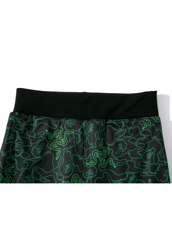 Чорно-зелені штани Bape Aape by A BATHING APE x Razer Color Black Green Pants Unisex