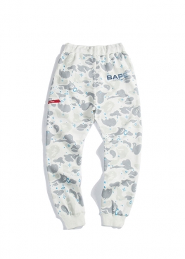 Білі штани Bape Space Camo White Pants Unisex - TA1117