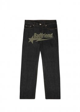 Badfriend Black Jeans Mens - TC1112 Badfriend Black Jeans Mens - TC1112