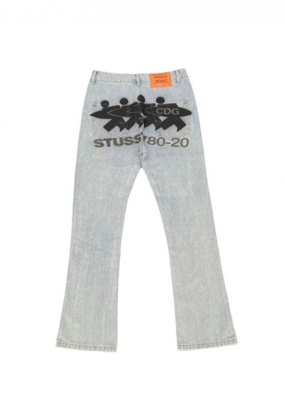 Джинсы Stüssy x Comme des Garcons Color Blue Jeans Mens