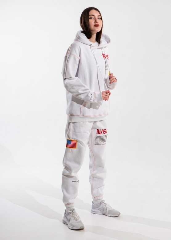 Белые штаны NASA x Heron Preston Color White Sweat Pants Unisex