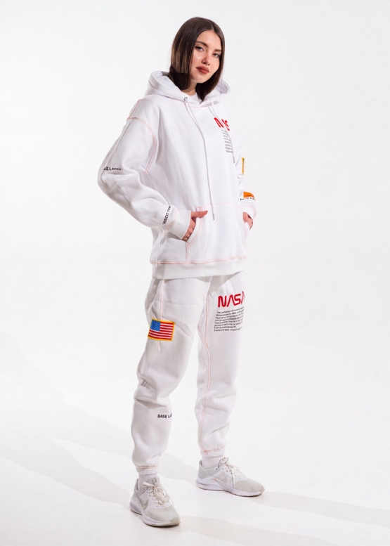 Белые штаны NASA x Heron Preston Color White Sweat Pants Unisex