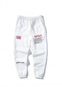 Білі штани NASA x Heron Preston White Sweat Pants Unisex - TI1112
