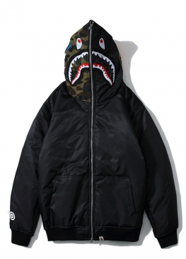 Чорна куртка Bape Shark Black Jacket Unisex - VA1116
