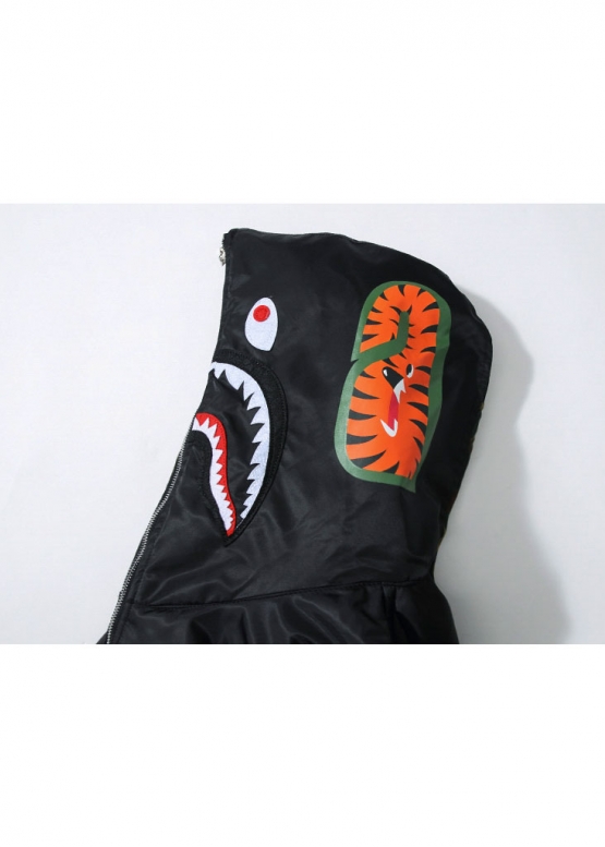 Чорна куртка Bape Aape by A BATHING APE Shark Color Black Jacket Unisex