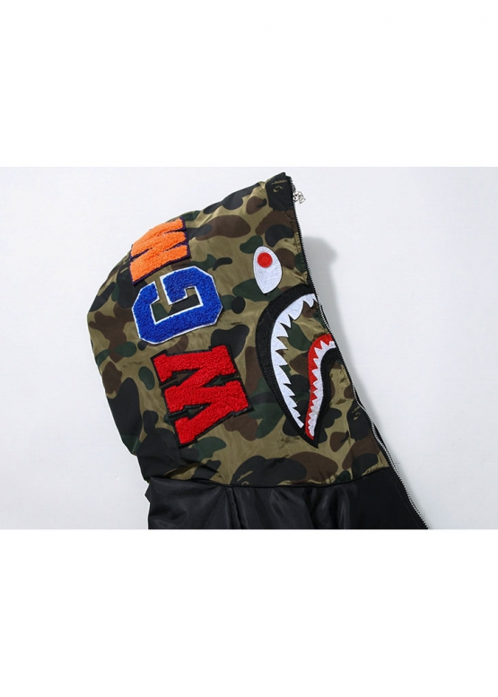 Чорна куртка Bape Aape by A BATHING APE Shark Color Black Jacket Unisex