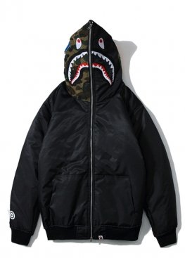 Чорна куртка Bape Shark Black Jacket Unisex - VA1116