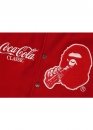 Красная куртка Bape x Coca-Cola Varsity Jacket
