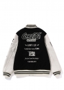 Чорна куртка Bape x Coca-Cola Varsity Jacket