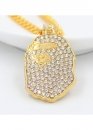 Bape Aape by A BATHING APE Iced Bling Necklace