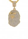Bape Aape by A BATHING APE Iced Bling Necklace Bape Aape by A BATHING APE Iced Bling Necklace