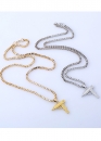 Золотий ланцюжок з автоматом UZI Supreme Color Gold Chain