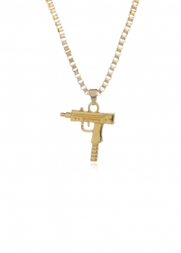 Золотий ланцюжок з автоматом UZI Supreme Gold Chain - XS1111 Золотий ланцюжок з автоматом UZI Supreme Gold Chain - XS1111