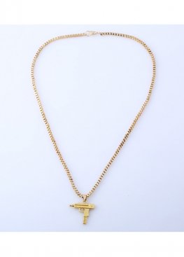 Золотий ланцюжок з автоматом UZI Supreme Gold Chain - XS1111 Золотий ланцюжок з автоматом UZI Supreme Gold Chain - XS1111