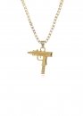 Золотий ланцюжок з автоматом UZI Supreme Color Gold Chain Золотий ланцюжок з автоматом UZI Supreme Color Gold Chain