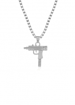 Срібний ланцюжок з автоматом UZI Supreme Silver Chain - XS1112 Срібний ланцюжок з автоматом UZI Supreme Silver Chain - XS1112