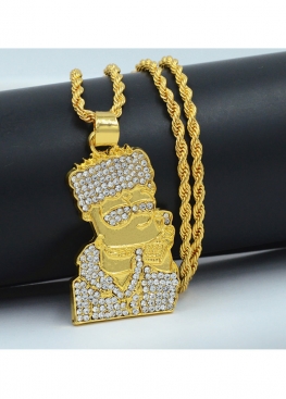 Золотий ланцюжок Bart Simpson Gold Bling Chain - XS1113 Золотий ланцюжок Bart Simpson Gold Bling Chain - XS1113
