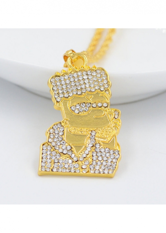Золотий ланцюжок Bart Simpson Color Gold Bling Chain