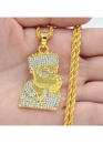 Золотий ланцюжок Bart Simpson Color Gold Bling Chain