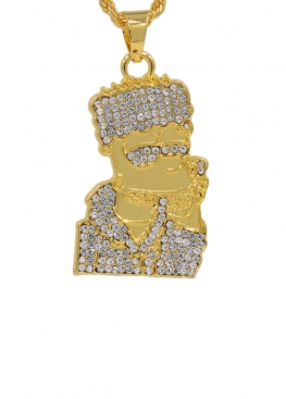 Золотий ланцюжок Bart Simpson Gold Bling Chain - XS1113 Золотий ланцюжок Bart Simpson Gold Bling Chain - XS1113