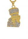 Золотий ланцюжок Bart Simpson Color Gold Bling Chain Золотий ланцюжок Bart Simpson Color Gold Bling Chain