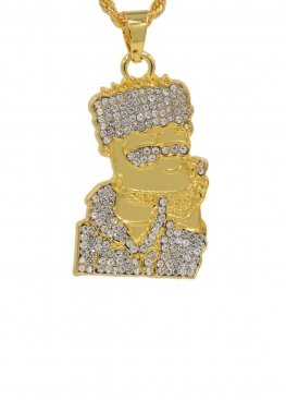Золотий ланцюжок Bart Simpson Gold Bling Chain - XS1113 Золотий ланцюжок Bart Simpson Gold Bling Chain - XS1113