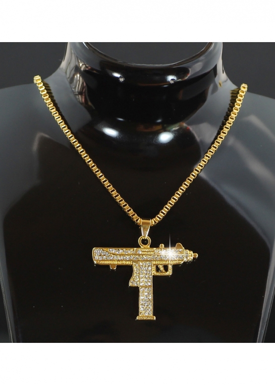 UZI Color Gold Bling Chain