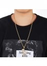 Owl Color Gold Bling Chain