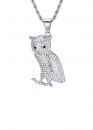 Серебряная цепочка с совой Owl Color Silver Bling Chain