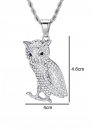 Owl Color Silver Bling Chain
