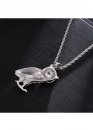 Owl Color Silver Bling Chain