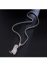 Owl Color Silver Bling Chain