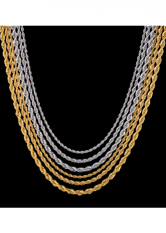 Золотий ланцюжок канат Color Gold Rope Chain