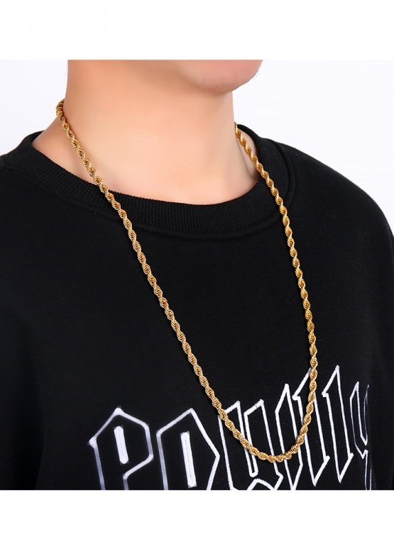 Золотий ланцюжок канат Color Gold Rope Chain