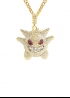 Gengar Pokemon Gold Bling Necklace - XS1124