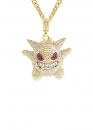 Золотий ланцюжок з покемоном Gengar Pokemon Color Gold Bling Necklace