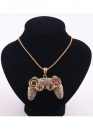 Золота підвіска джойстик Game Controller Color Gold Bling Necklace