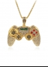 Золота підвіска джойстик Game Controller Gold Bling Necklace - XS1126